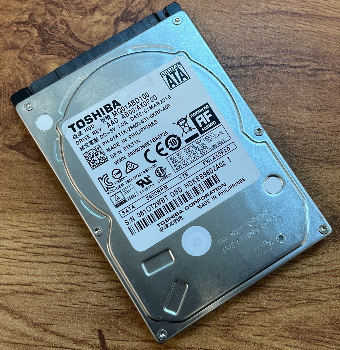 TOSHIBA 1TB 2.5
