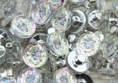 Swarovski 3320/4 - Crystal Button / Shank - 10mm - 6pcs per pack