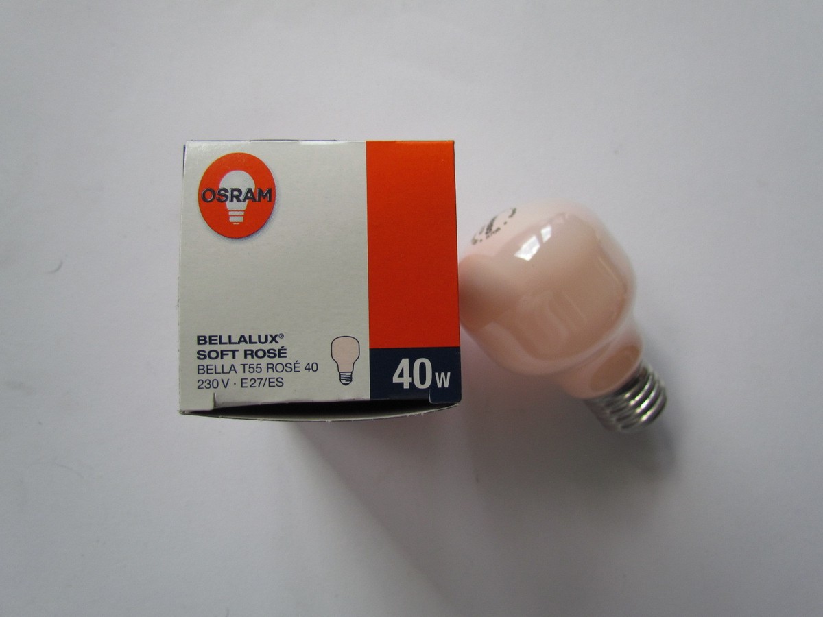 Osram Glühlampe Bella T55 SIL 60W – Klassische Birne Mit E27 Sockel, 630 Lumen, Opal