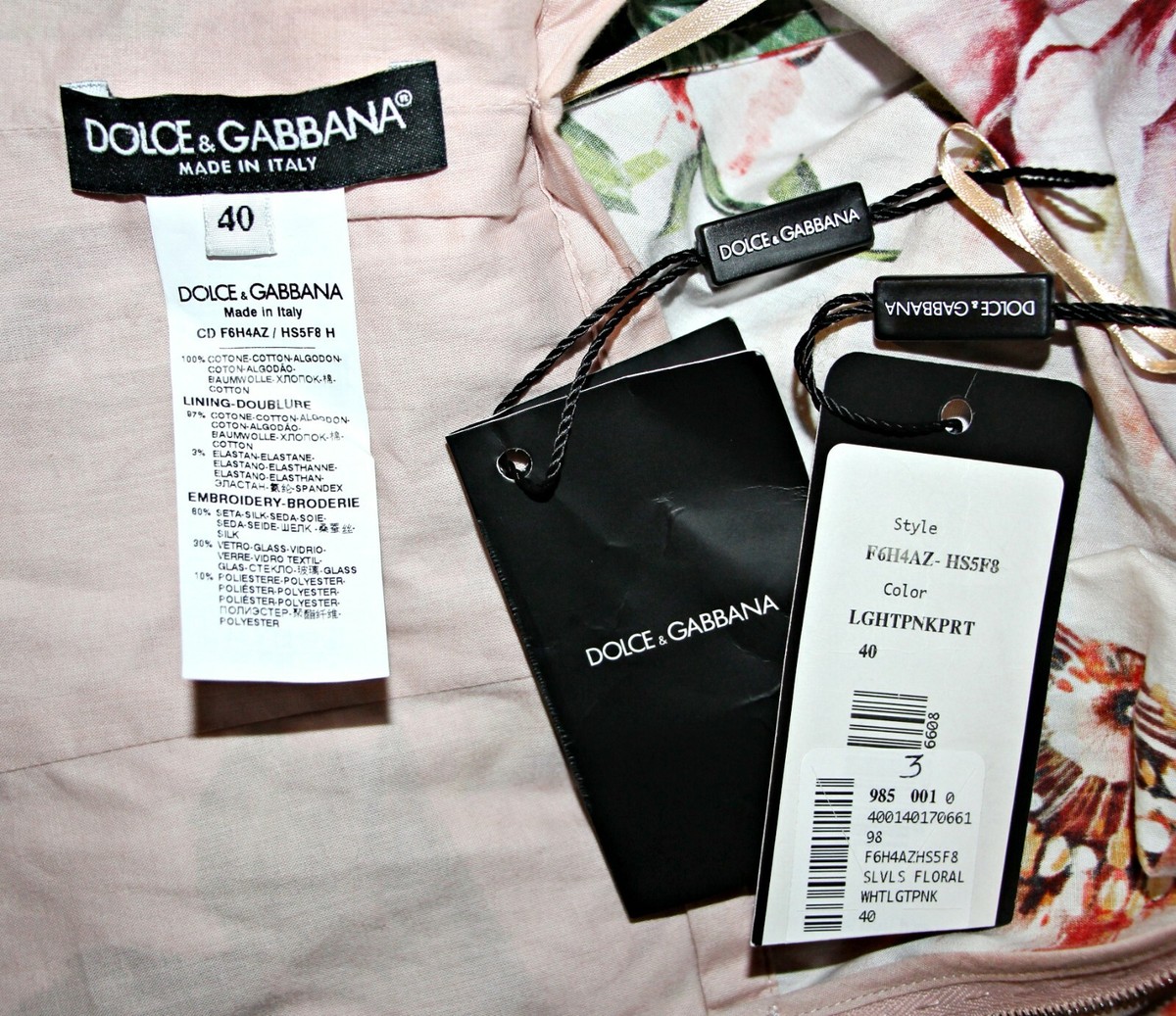 DOLCE & GABBANA 3D Flowers Embellished Poplin Fit-&-Flare DOLCE & GABBANA 3D Flowers Embellished Poplin Fit-&-Flare