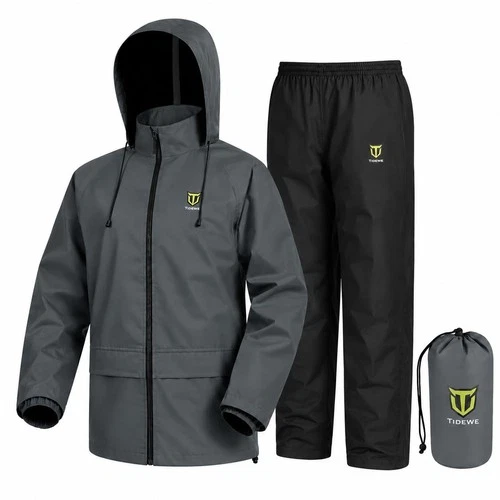 Waterproof Lightweight 2-Piece Rain Suit for Men | Durable Rain Gear, Outdoor We image 2