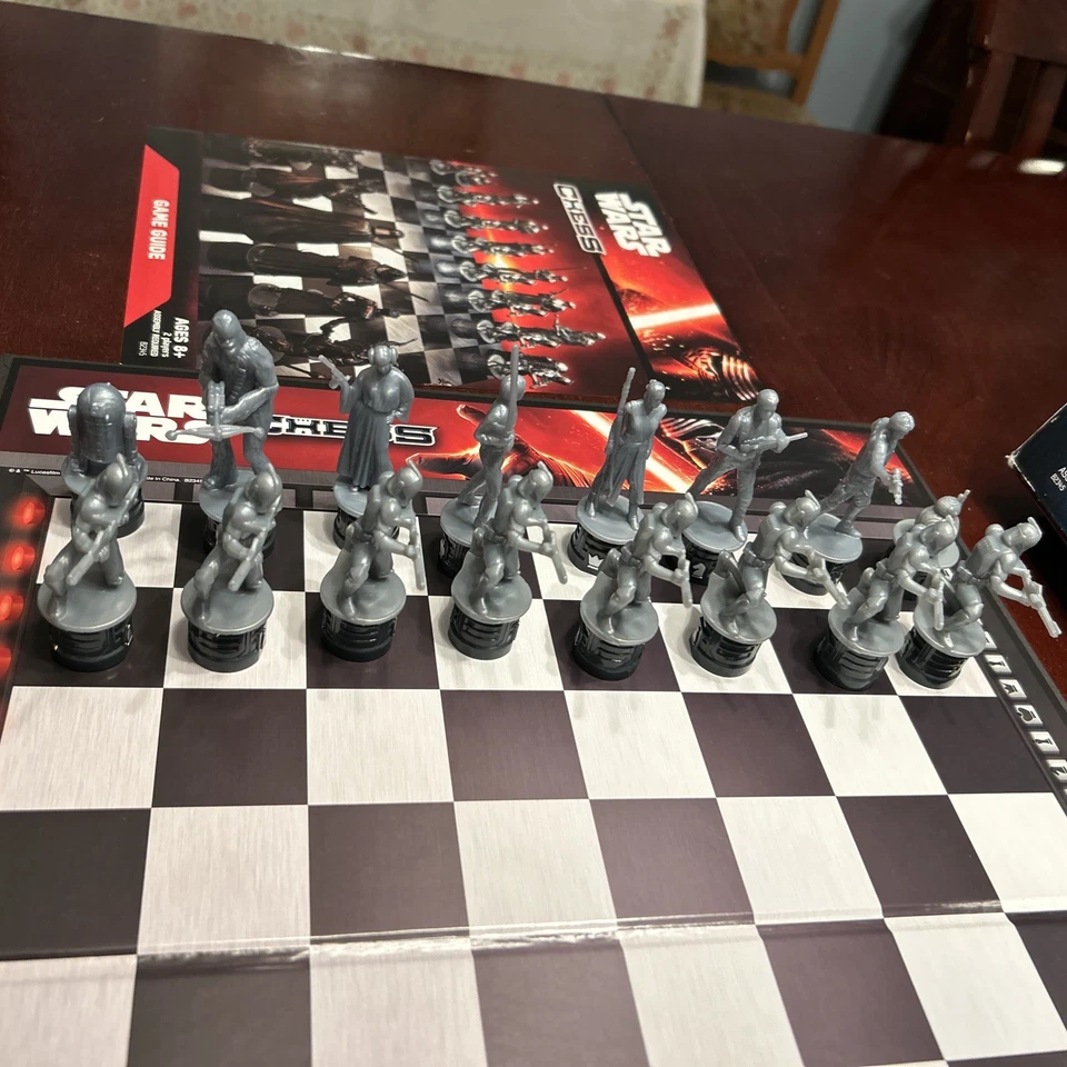 Star Wars: The Force Awakens Chess Board Game Disney Hasbro 2014 Complete - Image 3 of 4