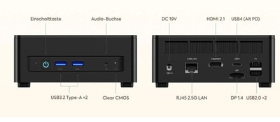 MINIS FORUM UM760 Slim AMD Ryzen 5 7640HS AMD Graphik Barebone OVP TOP Zustand