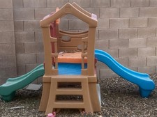 Step2 Play-Up Double Slide and Climber Outdoor Playset Playground for Kids