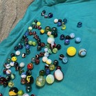  Vintage Marbles - Marble Lot - Mixed Designs - Over 80 Marbles With Jar  — photo 2