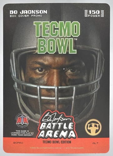 2026 Bo Jackson Battle Arena Tecmo Bowl National NSCC Box Cover Promo Alt Art