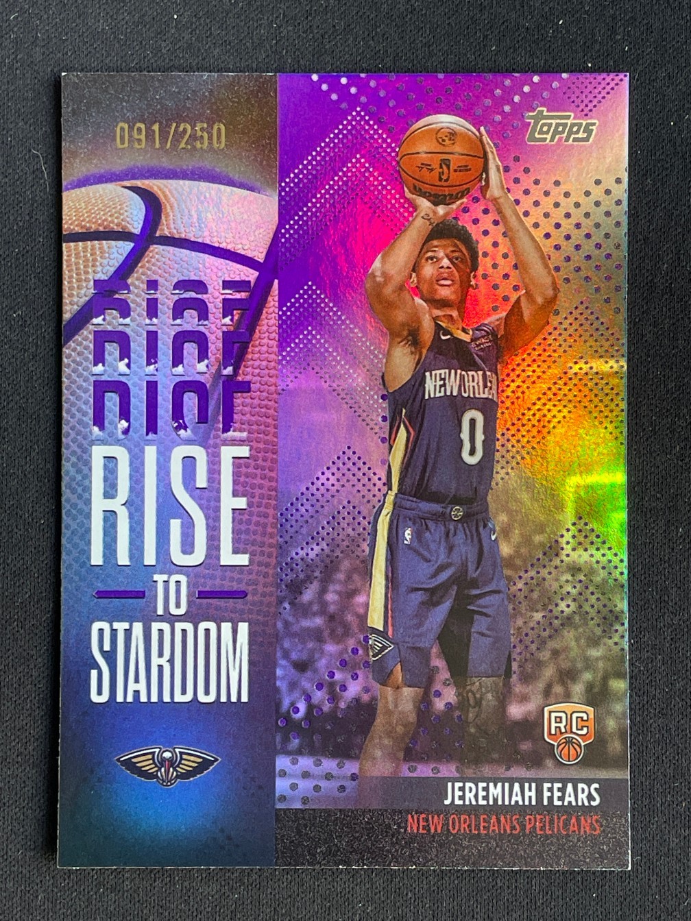 Jeremiah Fears 2025-26 Topps Flagship RC Rise to Stardom Purple /250 #RTS-7