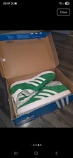 Adidas Gazelle Junior Green White Size UK 5.5 Brand New In Box