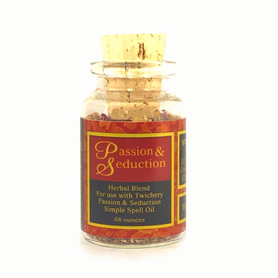 PASSION & SEDUCTION SPELL POWDER Candle Dressing, Deadly Attraction, TWICHERY