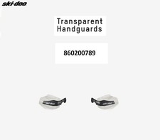 Ski-Doo OEM Transparent Handguards W/ Black o...
