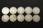 NobleSpirit VALUABLE Better CHOICE G/VG/F Group of 10x Barber Halves AS FOUND #3