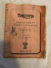 Triumph Replacement Parts Catalogue. No 6 For Trophy Tr 6 And Bonneville T120