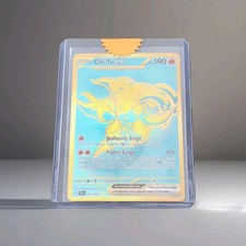 Pokémon Chi-Yu ex Full Art Holo 241/091 SV: Paldean Fates HP190 Autographed RARE