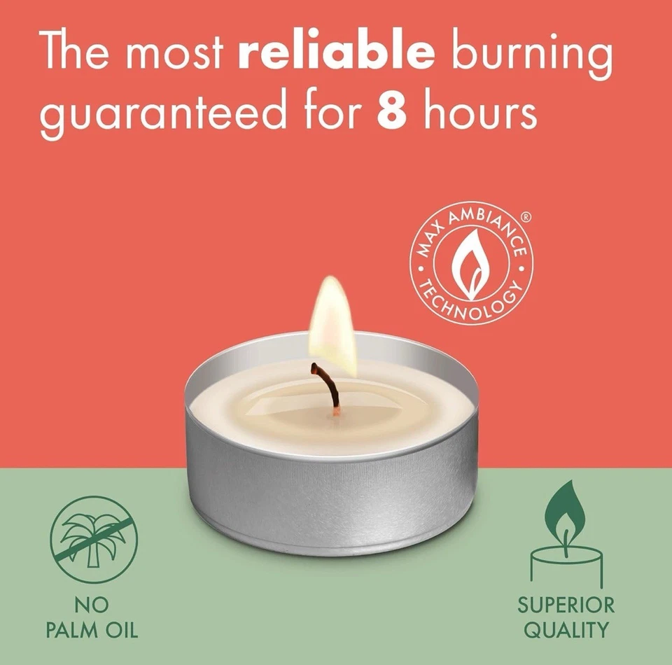 Bolsius Tealight velas sin aroma 8 horas de tiempo de combustión blanco sin perfume paquete de 45 unidades Foto 3 de 4