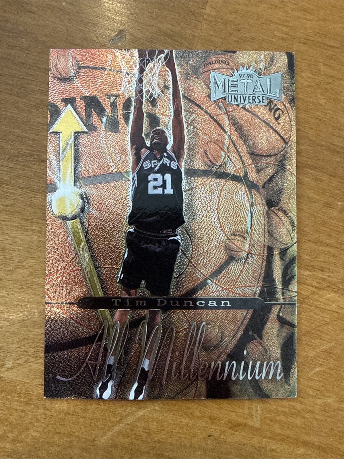 1997-98 Skybox Metal Universe Championship Tim Duncan All Millenium RC #20AM