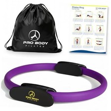 Fitness Circle   14 Inch Pilates Ring for Focusing on Toning Inner Purple