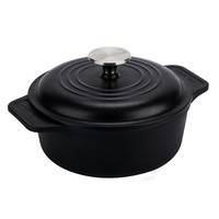 Dutch Oven Induktion Gusseisen Eingebrannte 20Cm Topf Brot Backen 1,9L Ptfe Frei