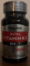 Ultra Vitamin K-2 MK-7 100mcg 120 Softgels 8/2027