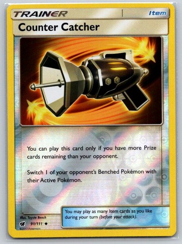 Counter Catcher 91/111 Reverse Holo Uncommon SM - Crimson Invasion Near Mint
