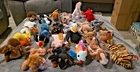 Ty Beanie Babies LOT of 24 in photo ~ Vintage Stuffed Animals w TAGS 1990s Plush
