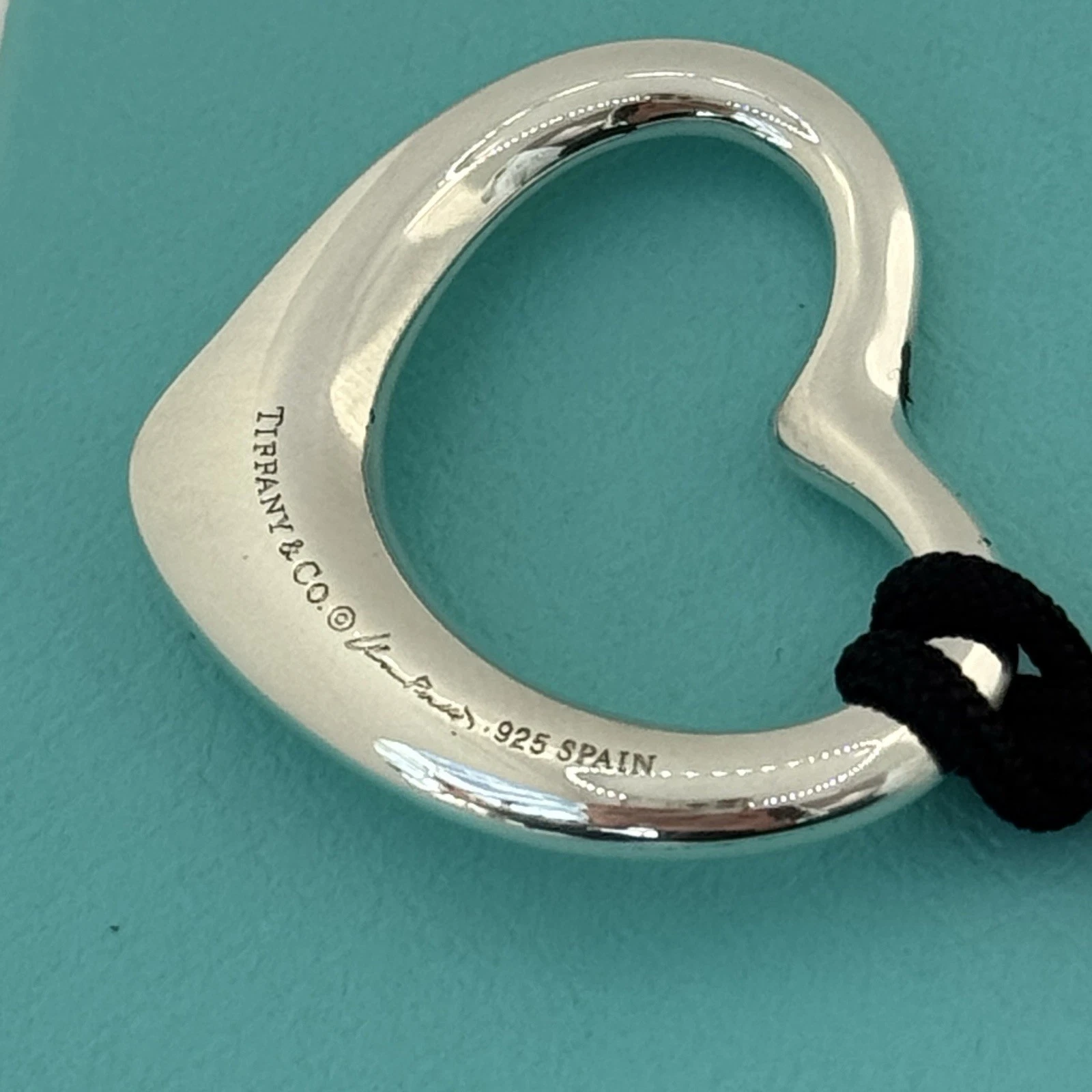 TIFFANY & CO. Collana AUTENTICA Tiffany & Co Vintage Elsa Peretti 27mm Cuore Aperto