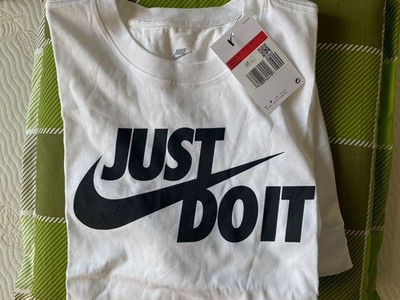NIKE AR5006-010 Just do IT Shirt weiß L  / neu