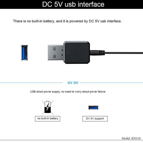 USB Bluetooth 5.1 Musik Stereo Wireless Audio Receiver Adapter Home Auto PC AUX - Afbeelding 7 van 12