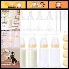 5oz Nursing Bottle for Puppies  Kittens  Small Animal Feeding Kit with Nipples
