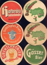 12 alte Bierdeckel Österreich 29