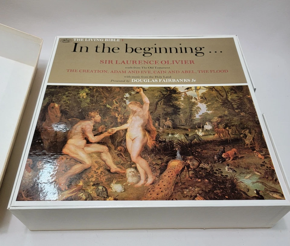 The Living Bible Laurence Olivier reads The Old Testament 12 LP Box Set Mercury - Image 2 of 4