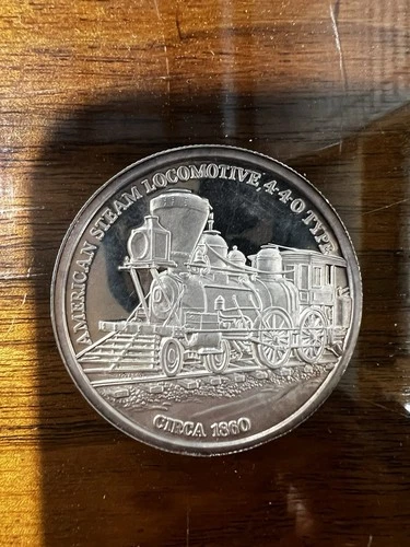 One Oz. American Steam Locomotive 999 Fine Silver