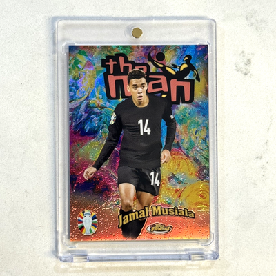 RC Topps Finest Jamal Musiala 99枚限定 カード 2023 Topps Finest Euro JAMAL MUSIALA The Man Rose Gold Refractor