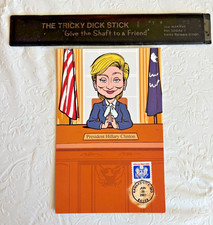 TRICKY DICK STICK & Hillary Clinton Birthday Card by American Greetings