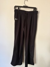 Under Armour Black Sweatpants Womens Size Small Straight Leg