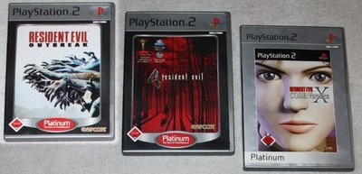 3x Resident Evil * PLAYSTATION 2* Resident Evil; Code Veronica X/OUTBREAK/4 *PS2