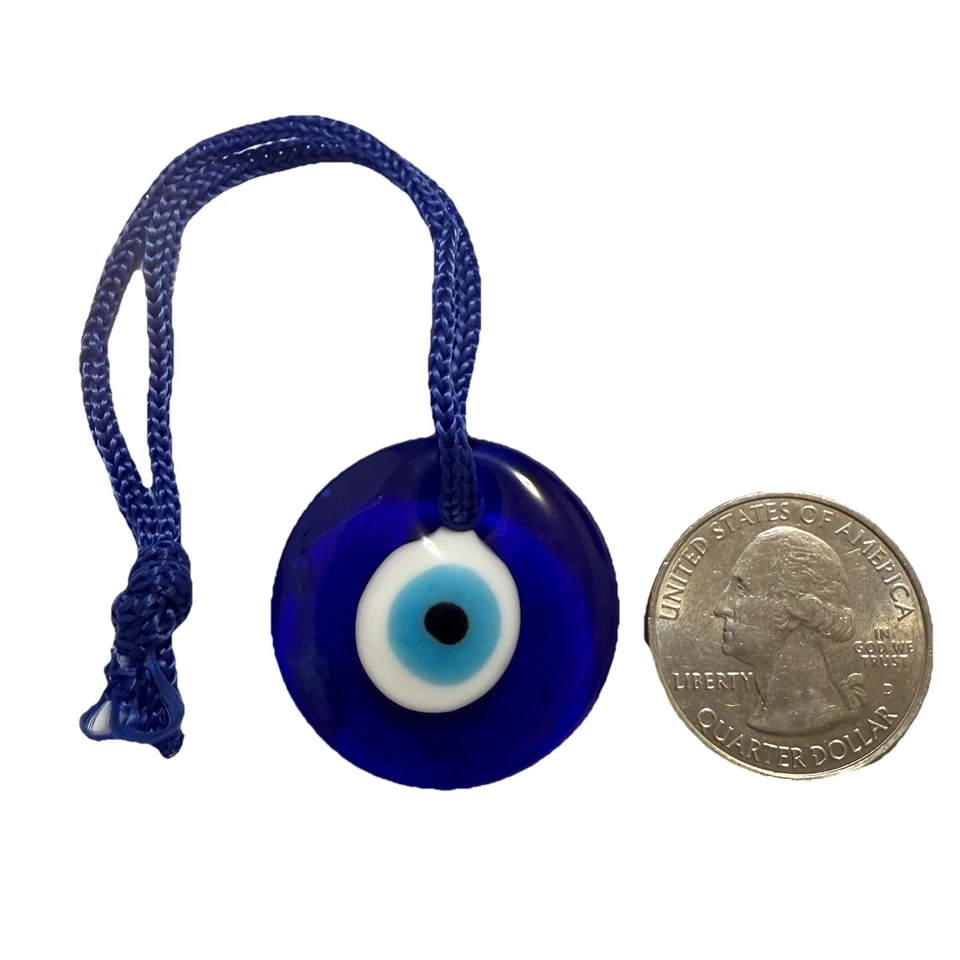 Etiqueta de llavero Hamsa Evil Eye para hombre mujer ¡NUEVO! Bolso Dije Joyería Azul Buena Suerte Foto 4 de 4