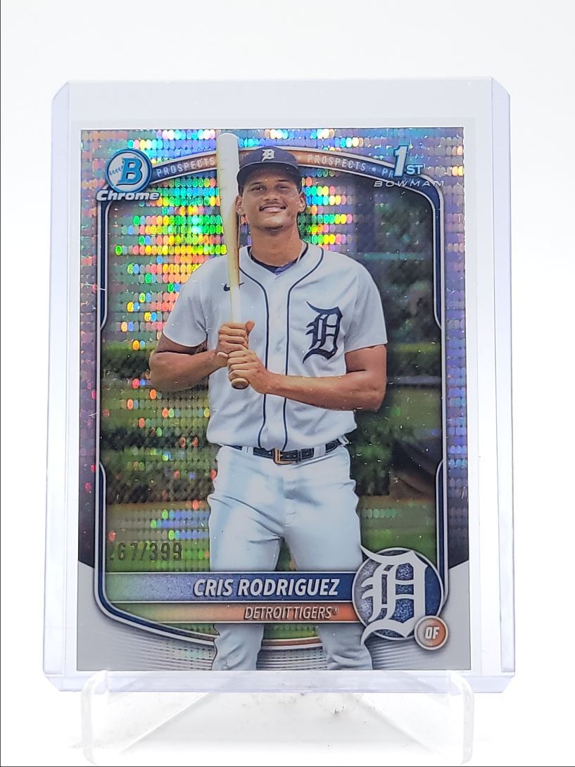 CRIS RODRIGUEZ 2025 BOWMAN CHROME 1ST PULSAR REFRACTOR /399 Q5547