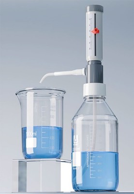 Adjustable Lab Liquid Dispenser 0-25ml GL45 For Reagent Bottles