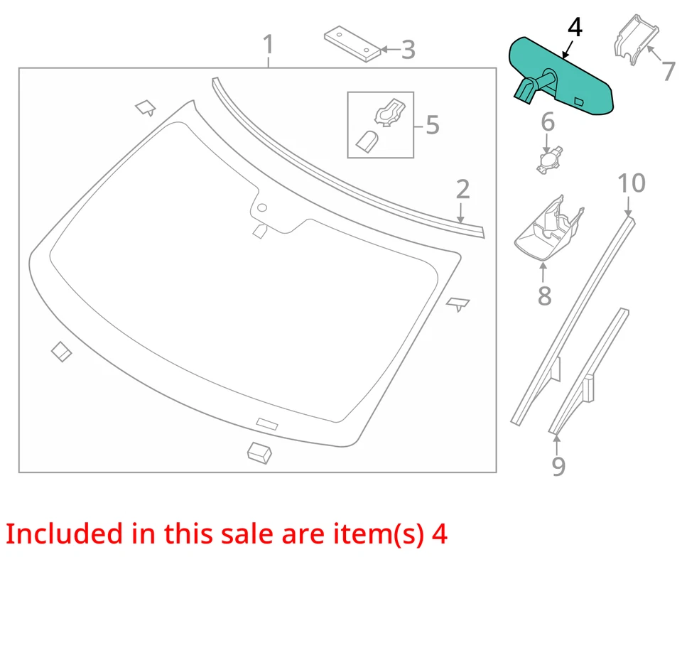 Rear View Mirror Automatic Dimming Fits 11-14 FORD F150 PICKUP 2252610 Foto 3 de 4