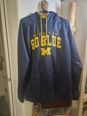 Colosseum Athletics Michigan Wolverines Blue Yellow Sweatshirt XL Men