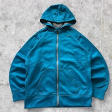 Vintage Y2K Blue Nike Zip-Up Hoodie
