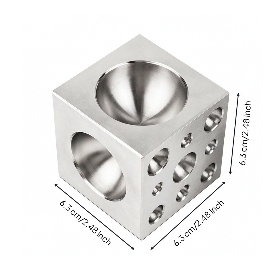 Dapping Block Versatile Jewelry Doming Tool Compact for Metalworking ...