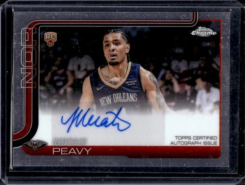 Micah Peavy 2025-26 Topps Chrome #TCAR-MP Rookie Auto