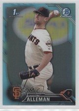 2016 Bowman Draft Chrome Picks Sky Blue Refractor Justin Alleman #BDC-71 1u0