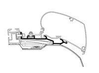 Thule Omnistor 6300 Adapter FüR Roof Rack Ducato, 325Cm