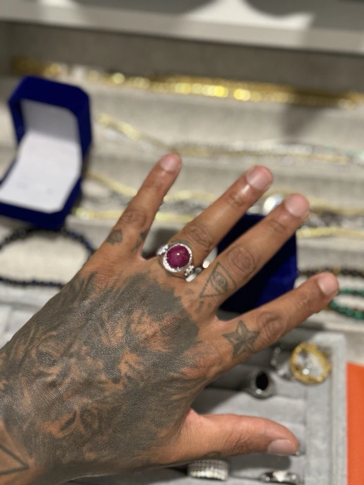 Natural Ruby Ring Men’s - Image 2 of 4