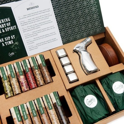 Whiskey Smoker Kit: Bourbon Infusion Set with Wood Chips & Botanicals