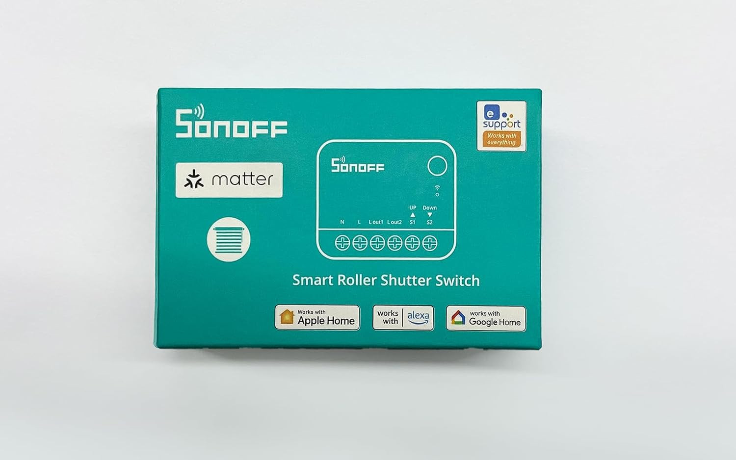 Matter Interruttore Tapparelle Intelligente MINI-RBS, Wi-Fi 2,4Ghz, Dim. Ridotte - 2