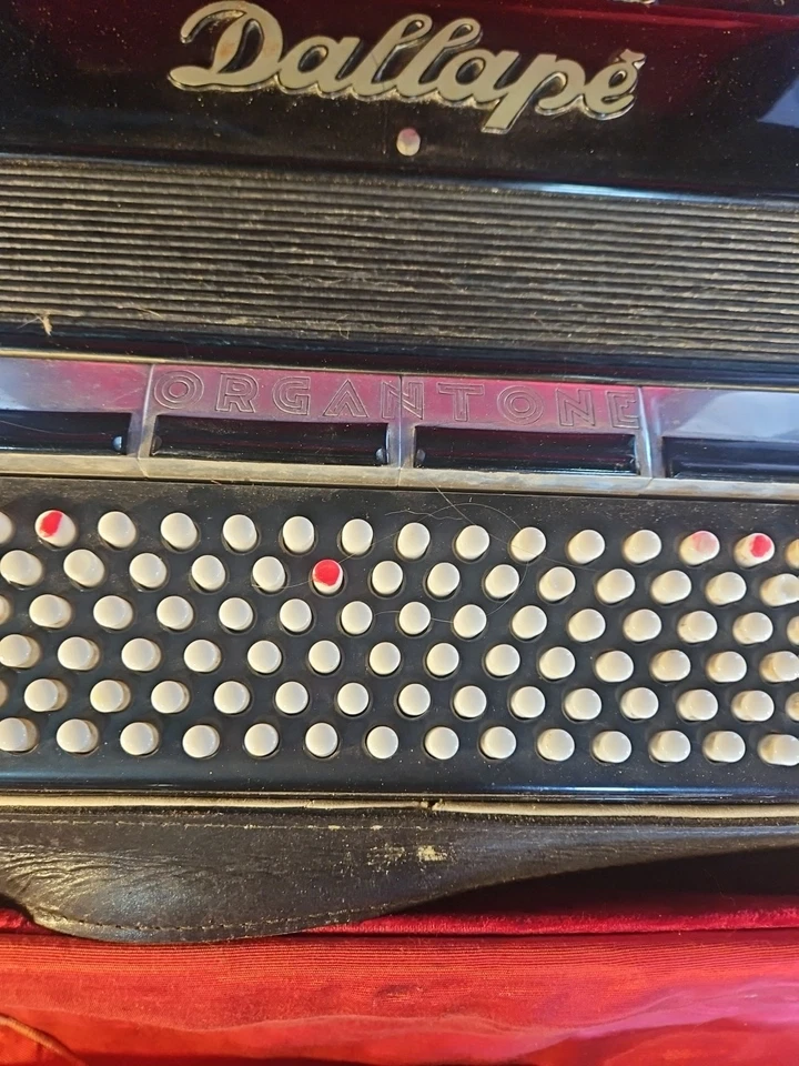 Acordeón de piano Dallape Organtone LMH 41 120 con estuche vintage italiano ¡Leer descripción!! Foto 2 de 4