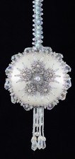 The Cracker Box DIY Christmas Ornamnt Kit Snowdrif White with Silver Accents